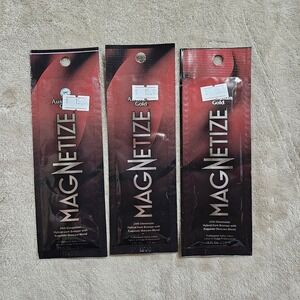 3pk Australian Gold Magnetize 25th Dimension Hybrid Dark Bronzer Lotion 0.5oz